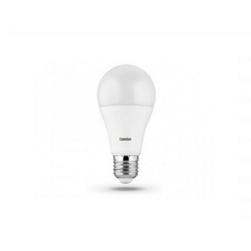 Эл.Лампа светодиодная Camelion шарик LED13- А60  E27 13W холод.св.845/10/1/
