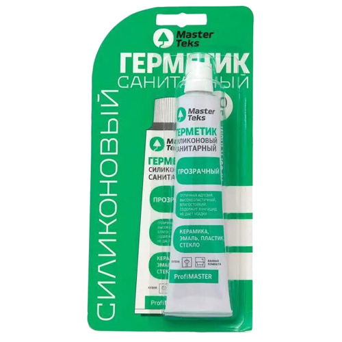 Герметик силиконовый санитарн. МастерТекс 80мл прозрачный /12/