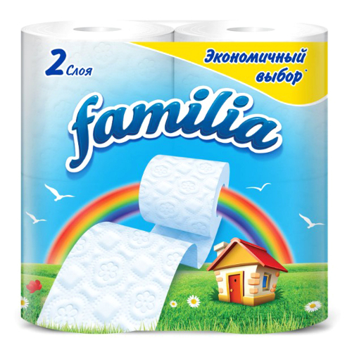 Туалетная бумага "FAMILIA" 2сл 4шт Comfort/16/