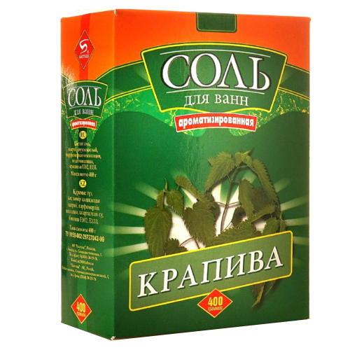 Соль для ванн "Крапива" 400гр/32/
