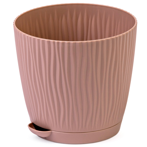 Кашпо "Флис" 0,7л., D-115мм.,какао./24/