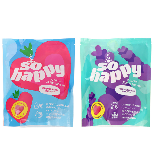 Соль для ванн "SOHappy", 500гр./24/