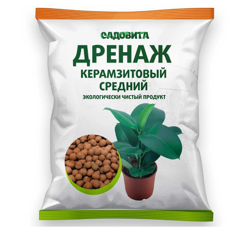 Дренаж керамзитовый средний 1л. Садовита/15/