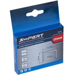 Скоба закаленная для мебельного степлера X-PERT 12мм 1000шт //