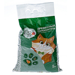 Наполнитель для кошачьих туалетов Foxy Cat, древесный, 5 л."/10/