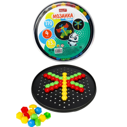 Игра настольная "Мозайка", круглая 110 дет./24/