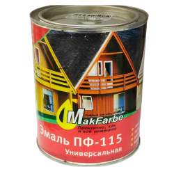 Эмаль ПФ-115 светло-серая Mak Farbe 0,8 кг/14/