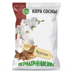 Грунт субстрат Кора сосновая 1,5л. крупная /10/