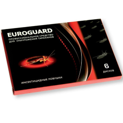 Ловушка "Euroguard Премиум" от тараканов, 6шт./24/